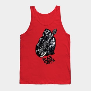 Black metal Tank Top